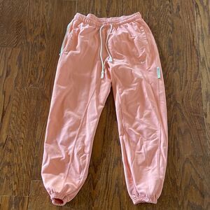 Coral Nike dri fit joggers